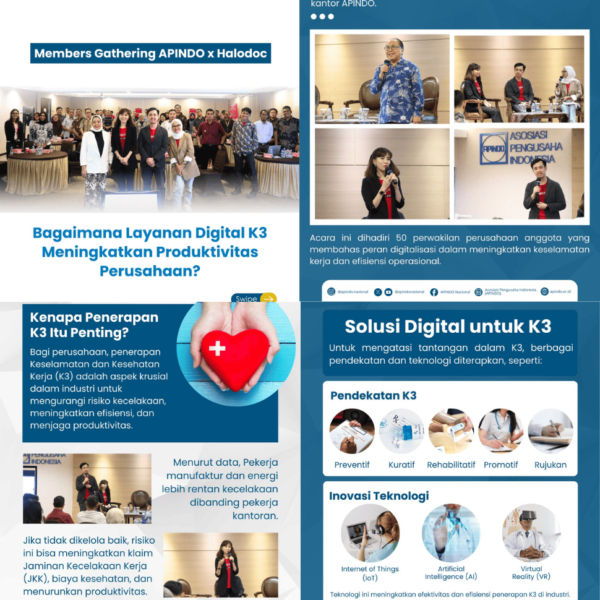 Layanan Digital K3 meningkatkan produktivitas perusahaan X halodoc